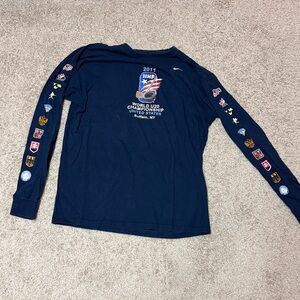 Nike Navy Long Sleeve 2011 IIHF Championship Shirt